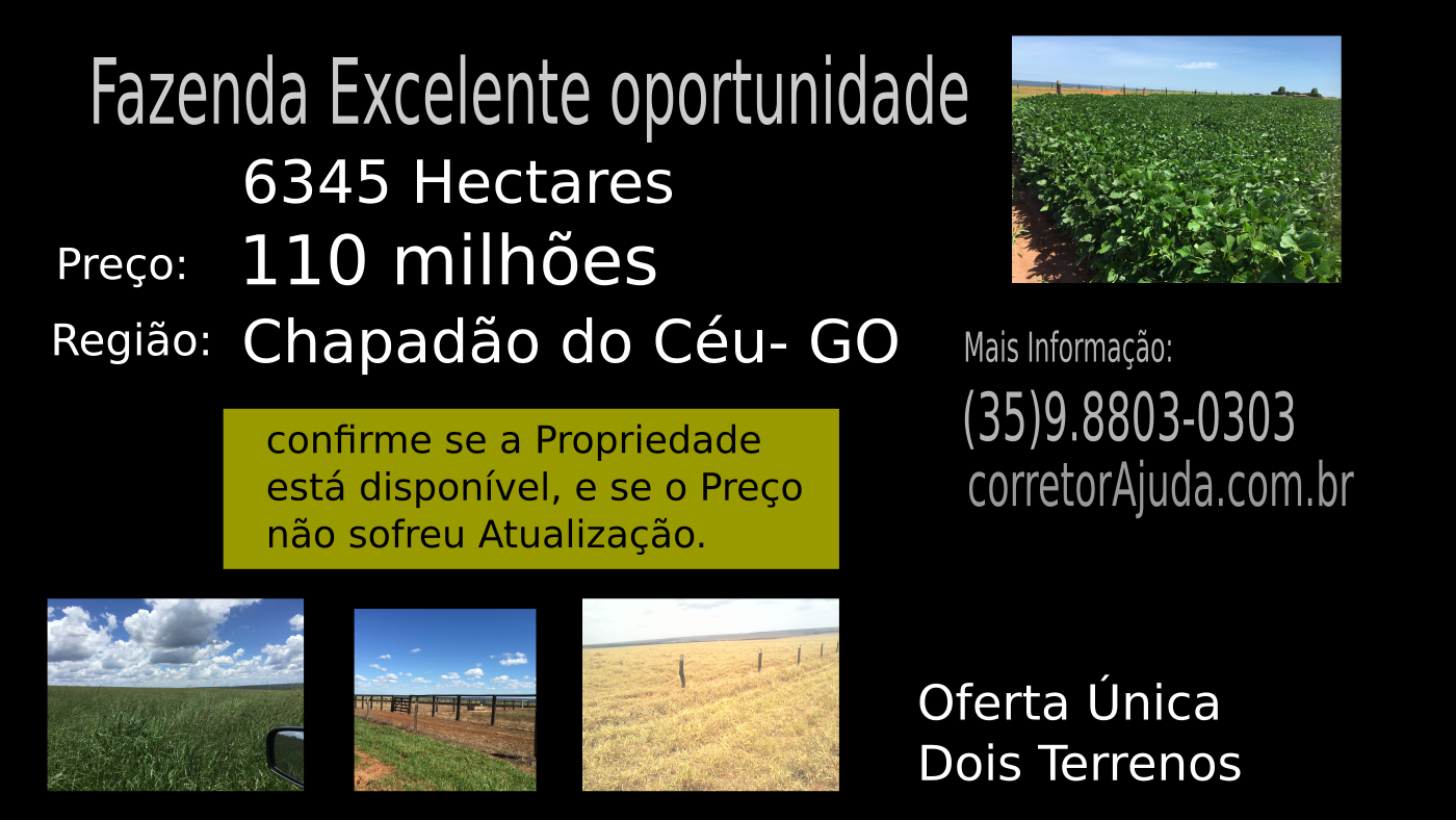 Vendo Fazenda de 6345 Hectares- Chapadão do Céu- GO 03capa