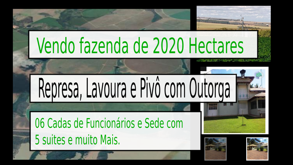 Vendo fazenda de 2020 Hectares- Triangulo Mineiro-MG c01