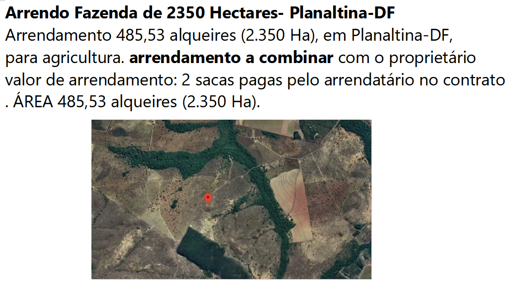 Arrendo Fazenda de 2350 Hectares- Planaltina-DF (6)