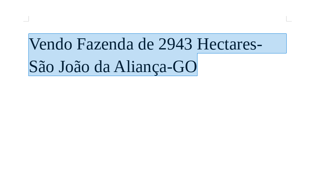 Vendo Fazenda de 2943 Hectares- São João da Aliança-GO (1)