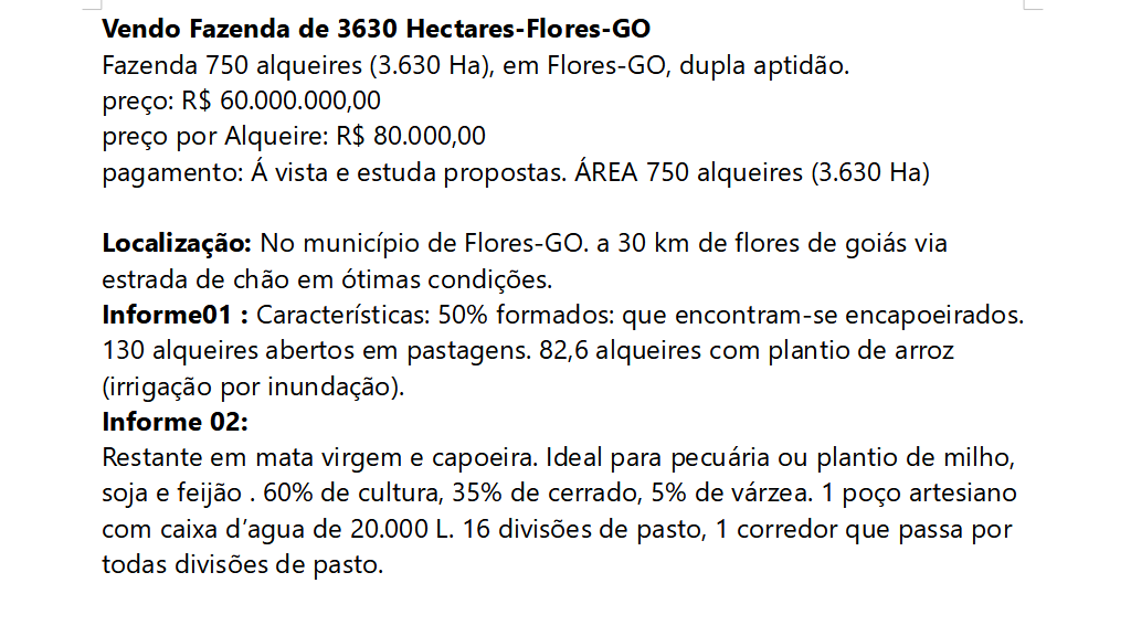 Vendo Fazenda de 3630 Hectares-Flores-GO (9)