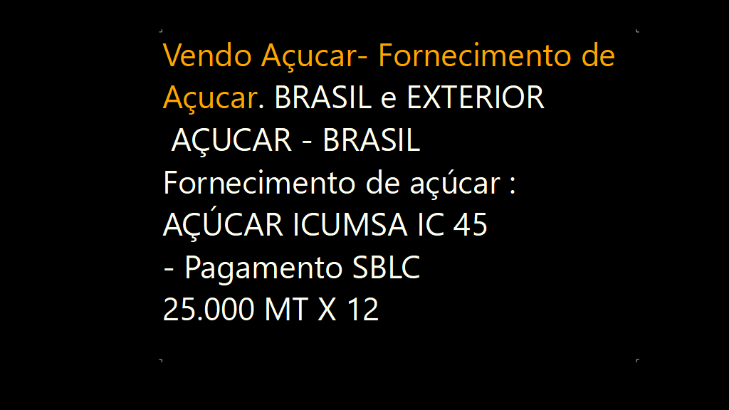 Vendo Açucar- Fornecimento de Açucar- Brasil e Exterior (1)