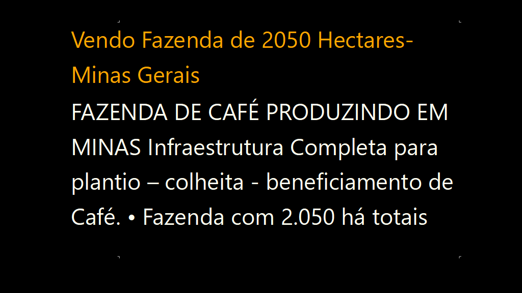 Vendo Fazenda de 2050 Hectares- Minas Gerais (1)