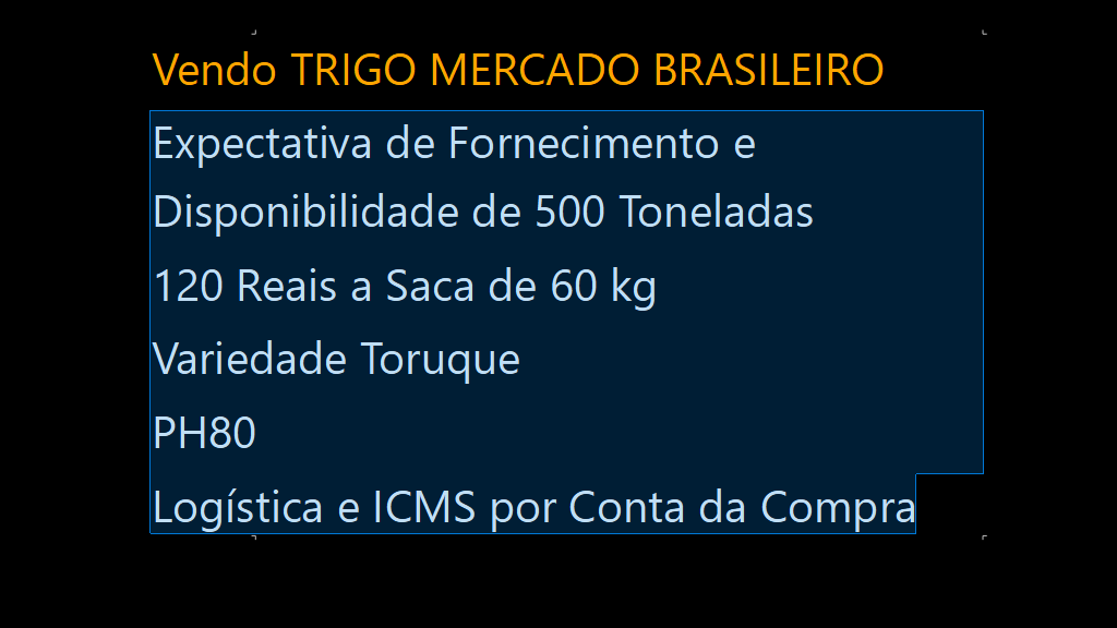 Vendo Fornecimento de Trigo para Mercado Brasileiro 500 Mil Toneladas (1)