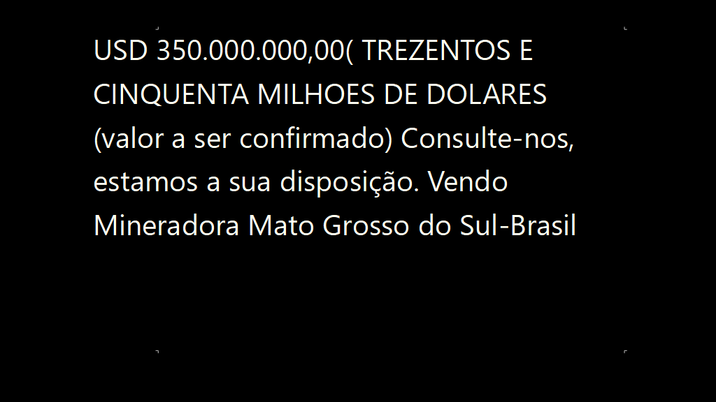 Vendo Mineradora Mato Grosso do Sul-Brasil (10)
