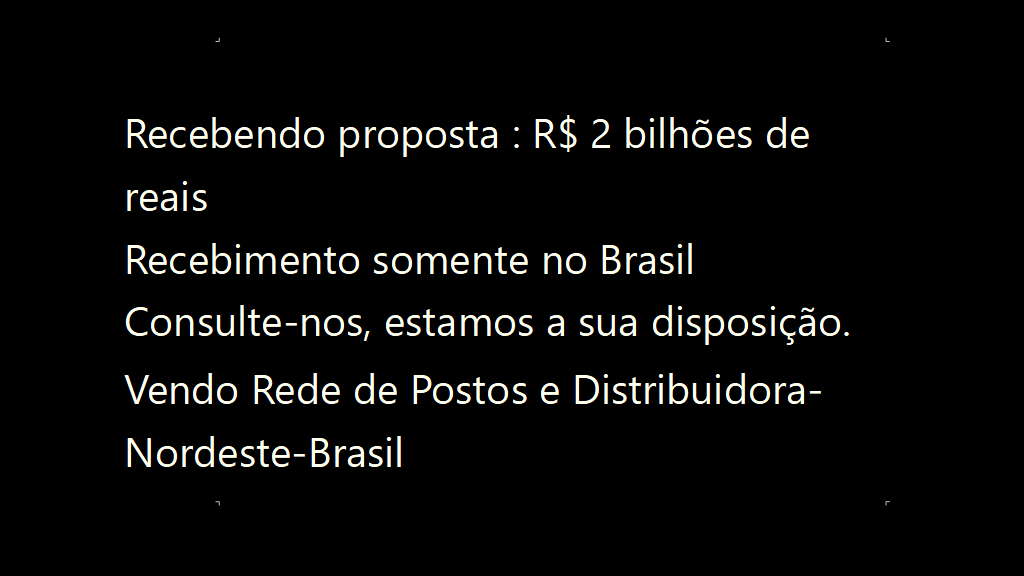 Vendo Rede de Postos e Distribuidora- Nordeste-Brasil (5)