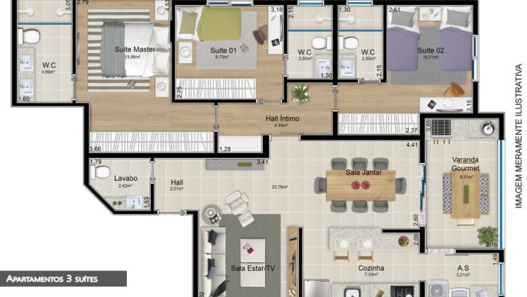 VENDO APARTAMENTO 3 SUITES MÔNACO- SÃO LOURENÇO-MG 03