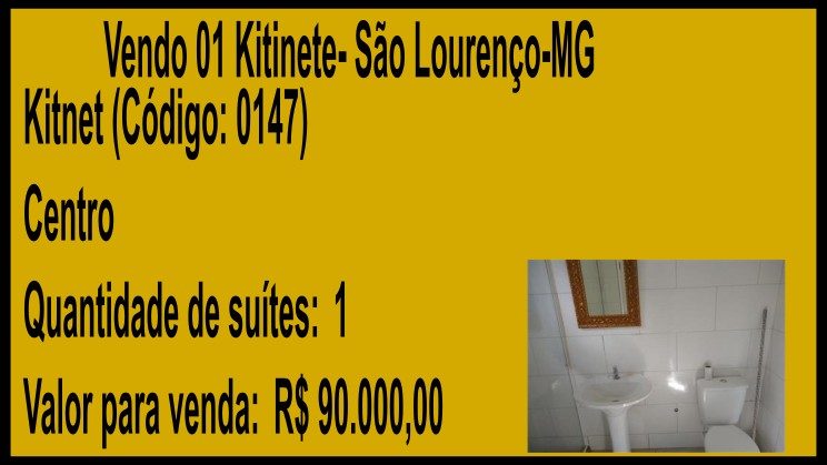 Vendo 01 Kitinete- São Lourenço-MG (1)