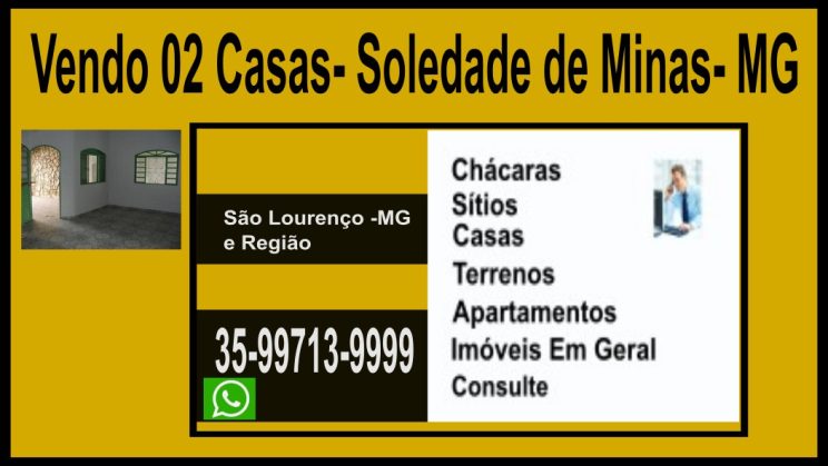 Vendo 02 Casas- Soledade de Minas- MG (1)