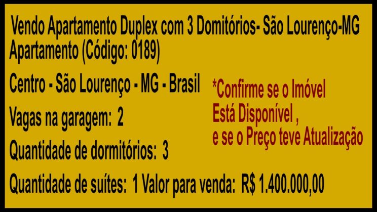 Vendo Apartamento Duplex com 3 Domitórios- São Lourenço-MG (4)