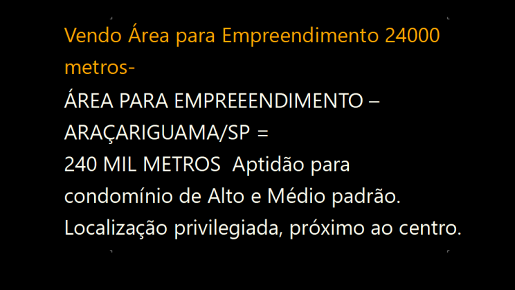 Vendo Área para Empreendimento 24000 metros- SP (1)