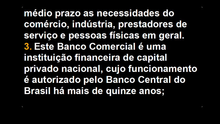 Vendo Banco de Capital Privado Nacional Brasileiro (3)