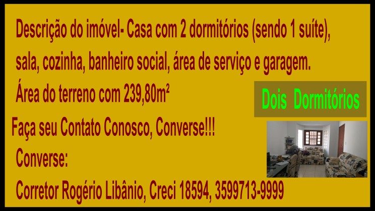 Vendo Casa 02 Dormitórios-Jardim Juliana-São Lourenço-MG (2)