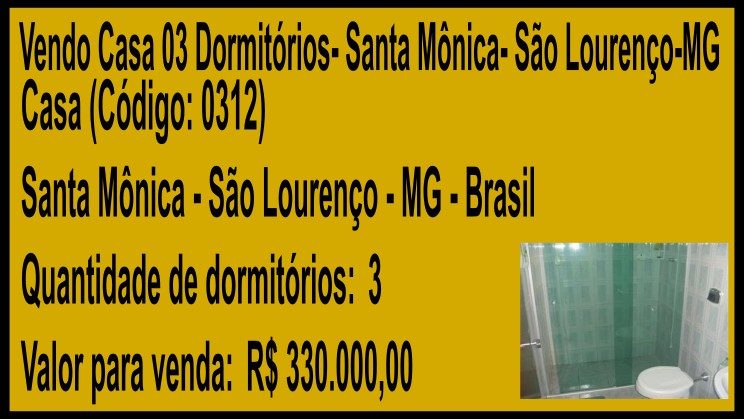 Vendo Casa 03 Dormitórios- Santa Mônica- São Lourenço-MG (1)_g175