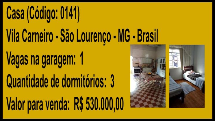 Vendo Casa 3 Dormitórios- Vila Carneiro- São Lourenço-MG (5)