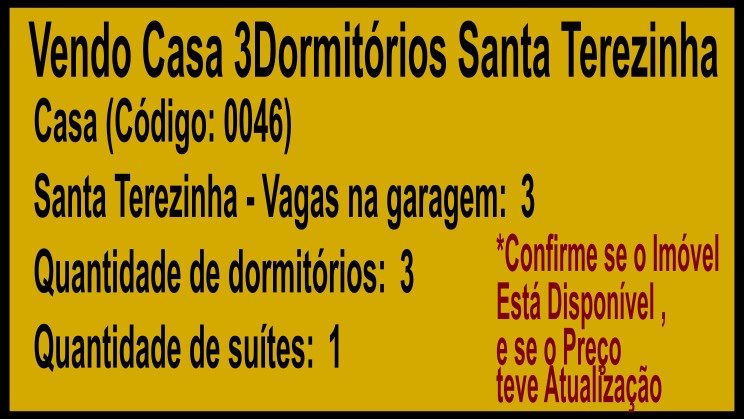 Vendo Casa 3Dormitório Santa Terezinha-São Lourenço-MG.txt_g424