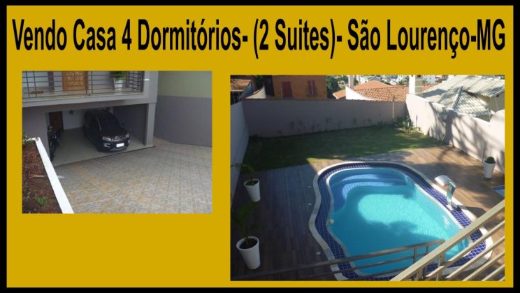 Vendo Casa 4 Dormitórios- (2 Suites)- São Lourenço-MG (1)