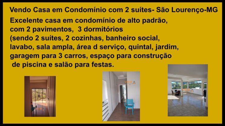 Vendo Casa Condomínio Vila Bela, 2 suites- São Lourenço-MG (12)