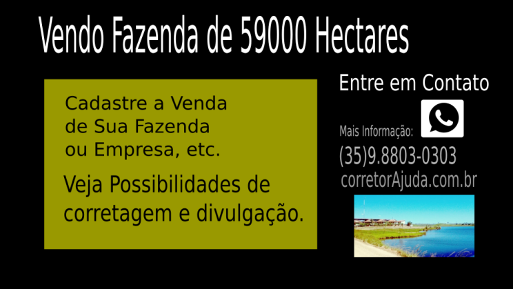 Vendo Fazenda de 59000 Hectares- Melhor Fazenda da Região- Paraíso do Sul C 03