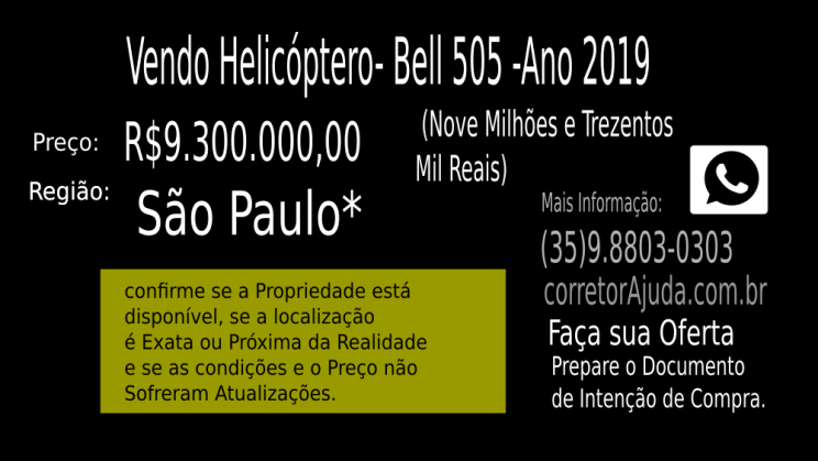 Vendo Helicóptero- Bell 505 -Ano 2019 (5)