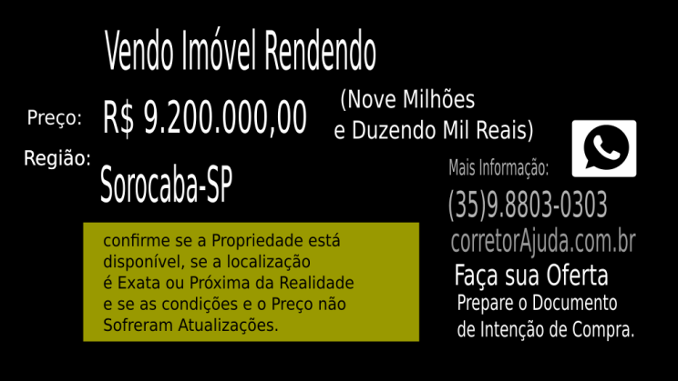 Vendo Imóvel Rendendo- Sorocaba-SP c03