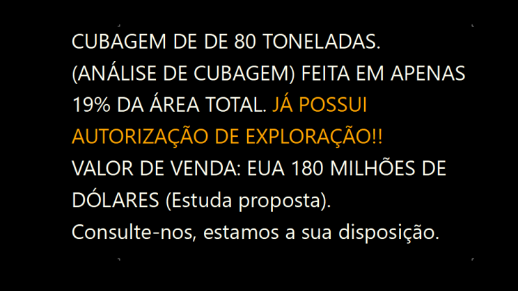 Vendo Mineradora de Ouro-Bahia-Brasil (2)