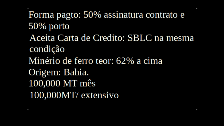 Vendo Minério de Ferro (3)