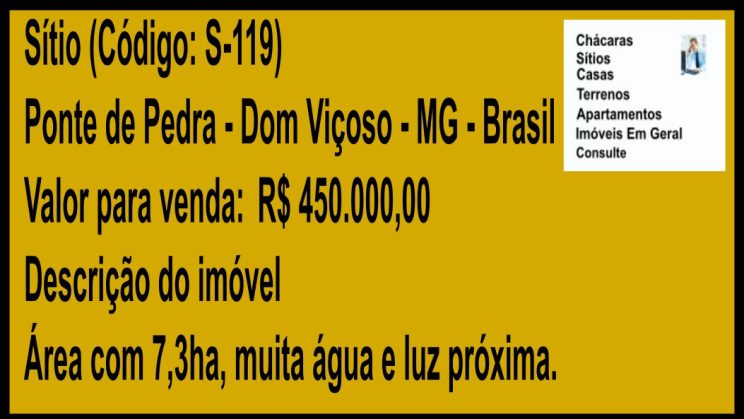 Vendo Sitio 7,3 ha Dom Viçoso-MG (2)