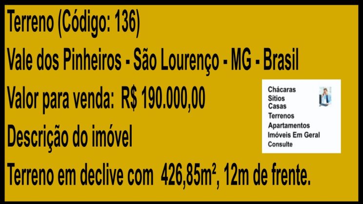 Vendo Terreno 426 m2 - Vale Dos Pinheiros- São Lourenço-MG (2)