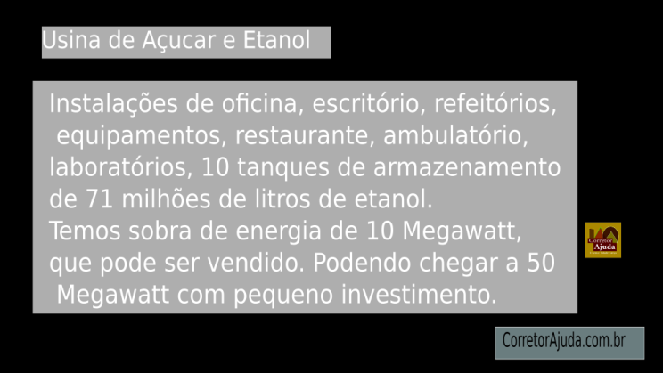 Vendo Usina de Açucar e Etanol- São Paulo-SP c05