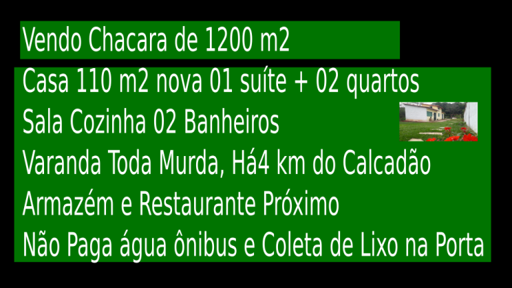 vendo chacara de 1200 metros- Caxambu-MG c01