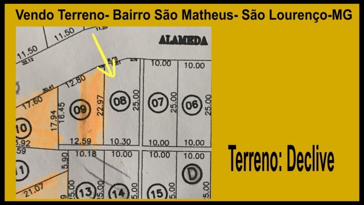 vendo terreno São Matheus Bairro São Lourenço- MG2